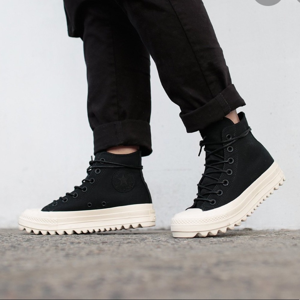 Converse Black and White High-Top Sneakers